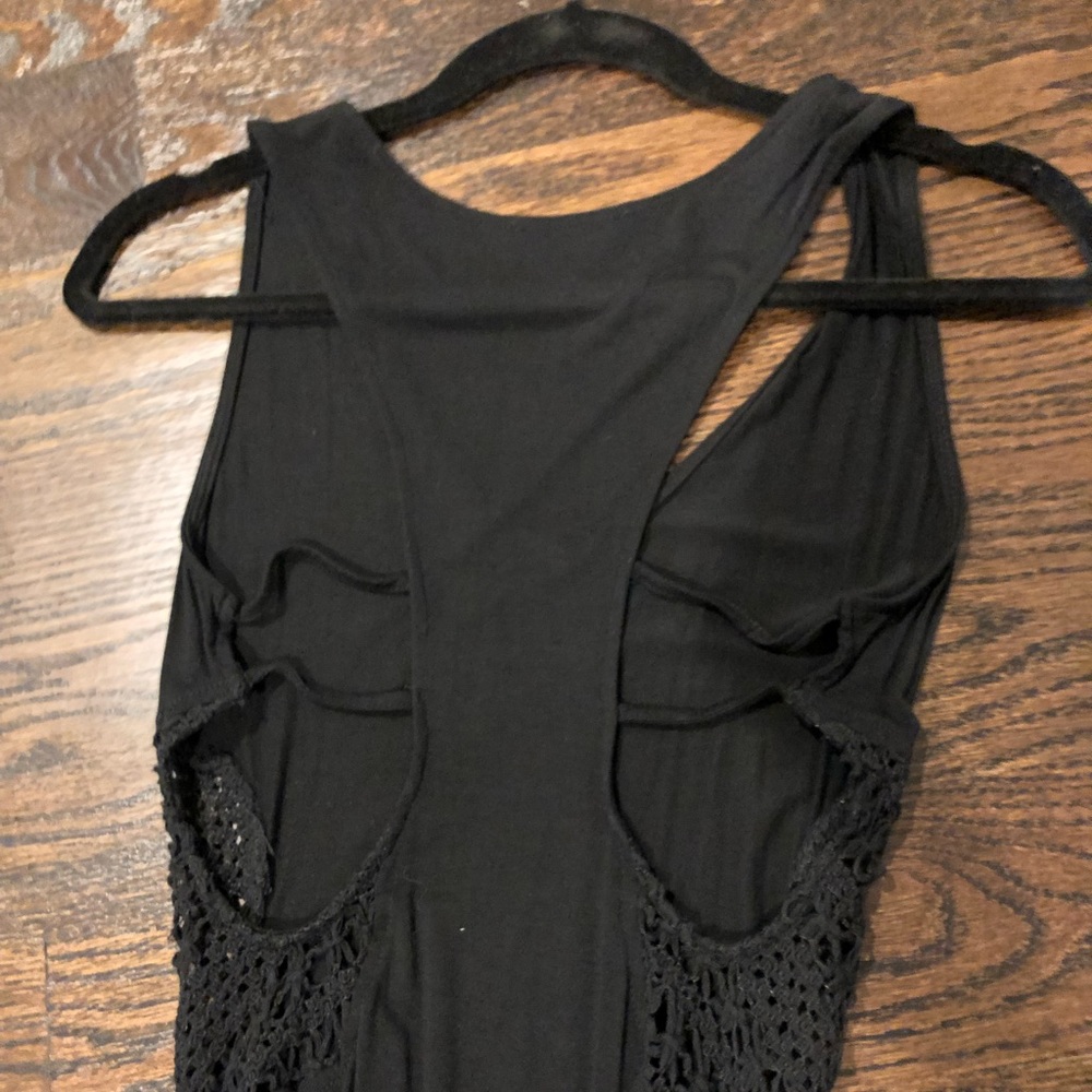 Black maxi dress